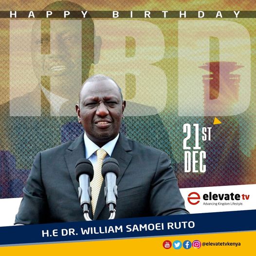 Happy 56th birthday President William Ruto! 