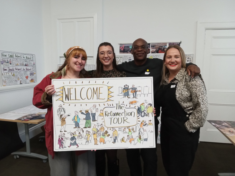 grapevinecandw's tweet photo. #ConnectingForGoodCov followed this up with a trip to #Manchester for the @EngageBritain #ReconnectionSummit to feed #Coventry citizens' insights into national work on growing stronger, lasting change with politicians and policies: https://t.co/uZYHHqkXK1 12/ @tonymckcopro https://t.co/llkFHSlBgS