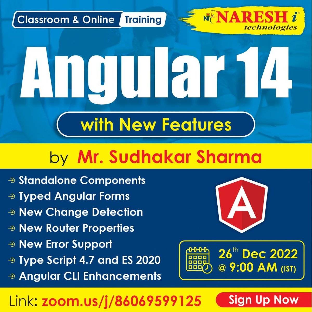 nareshitech's tweet image. ✍️Enroll Now: bit.ly/3WdQ9r7
👉Attend Free Demo On Angular- 14 by Mr. Sudhakar Sharma.
Demo On: 26th December @ 09:00 AM (IST)
For More Details:
Visit: nareshit.com/new-batches-hy…
Call: +91-9000994007.
#Angular14 #webdevelopment #education #learning #courses #software #it