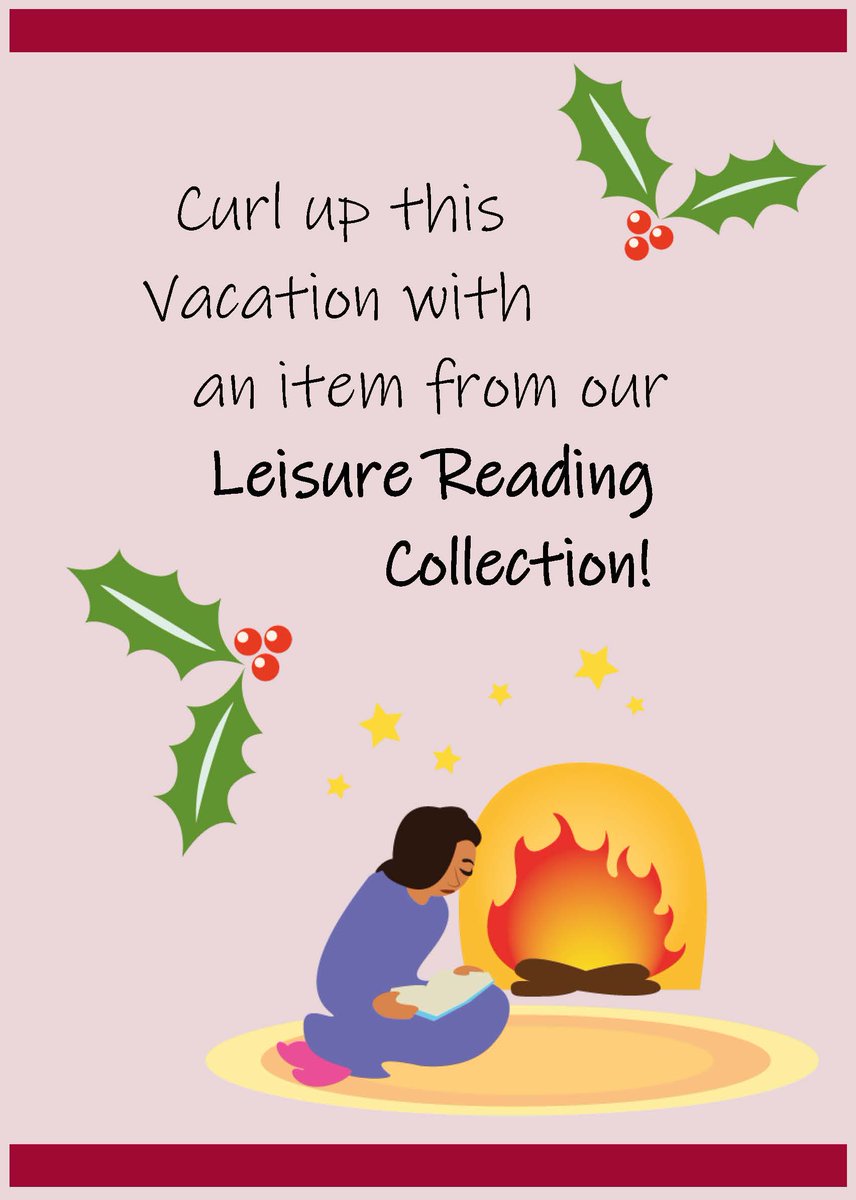 LibraryDMU's tweet photo. Snuggle up with a festive read from our Leisure Reading Collection! We have a diverse range of titles on the Ground Floor of #Kimberlin. Find out more at https://t.co/o17taPaHij
Which #Winter or #Christmas time novel would you recommend to your @dmuleicester friends? https://t.co/o9m8xCkvvC