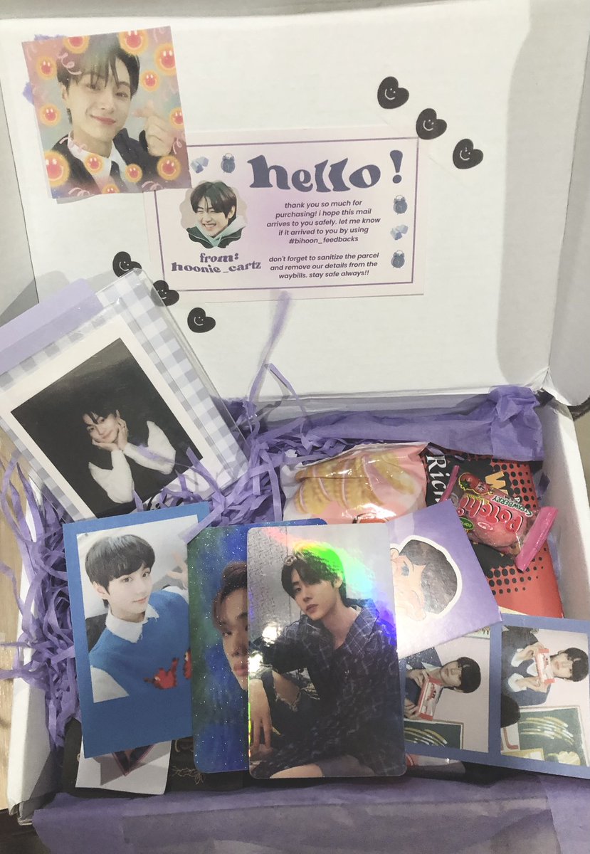 O2O9_zip's tweet photo. 💌 from : @hoonie_cartz ! Hii uwon arrived safely ^^ ty sa freebies 😫 GRABE POGI NI JAKE TEKA😭
Tysm! Until our next transaction 
#bihoon_feedbacks https://t.co/ypRZ4rccr6