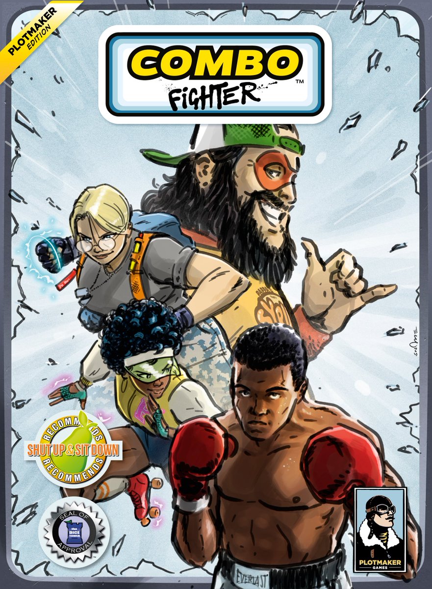 Plotmakergames's tweet photo. Happy Holidays to you all! ๐
We hope you have enjoyed getting introduced to the characters in Pack 2. As a last treat here's the cover for #ComboFighter Plotmaker Edition, Pack 2! https://t.co/440Whm5s6t