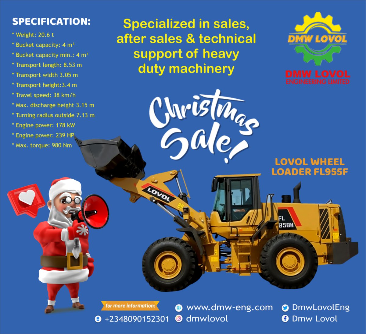 DmwLovolEng's tweet photo. No matter the task, our wheel loaders will give positive result and high productivity rate.
For more information on the machinery and to get a quote, kindly visit https://t.co/cMGV7p6GJt - https://t.co/2QXDZyDIya
#heavyequipment #construction #machinery #wheelloader #payloader https://t.co/JcnfZc5n6H