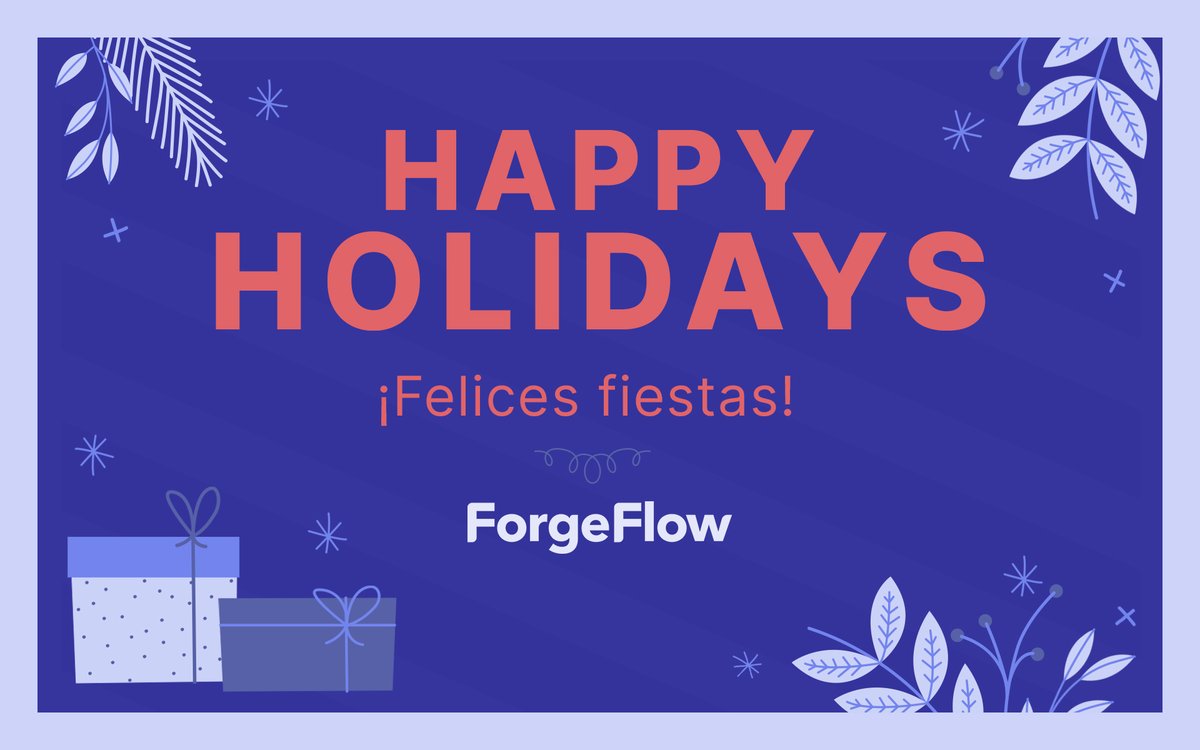 Happy holidays from ForgeFlow. Wishing you all the best in 2023!