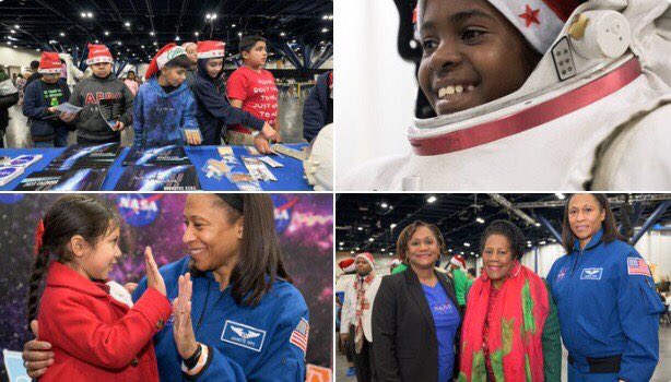 StemwomenEurope's tweet photo. 👍⭐They want to be astronauts. Last weekend NASA Johnson Space Center Small Business Council helped support the Toys for Kids event in Houston.
#stemwomen #stem #moregirlsinstem
https://t.co/ktfHVFMm9n https://t.co/m5OW9ni625