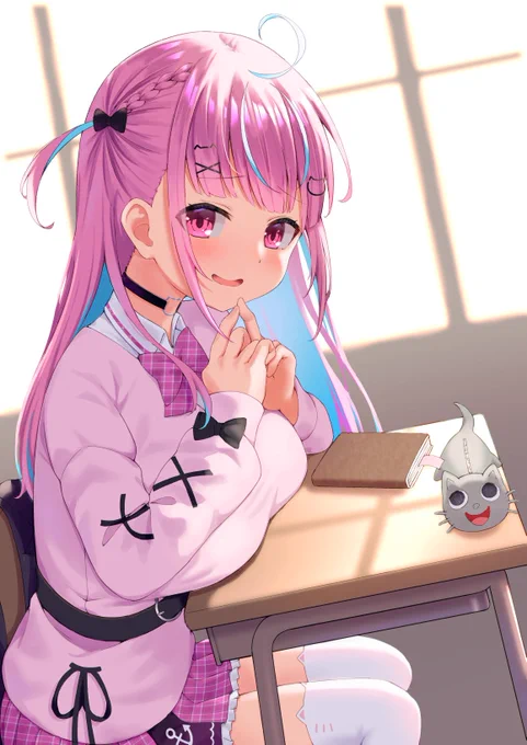 隣の席の湊さん#あくあーと 