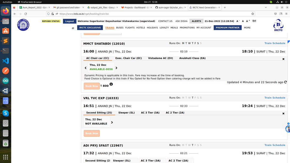 SagarVi22791681's tweet image. We booked for traveling from Anand (ANND JN) to Surat (ST) onwards at 16:00 o&apos;clock via train MMCT SHATABDI (12010) with PNR:8160775883, now I got a message to change the boarding station Anand to Ahmedabad. 139 not connect. @IRCTCofficial 
#fraudIRCTC
