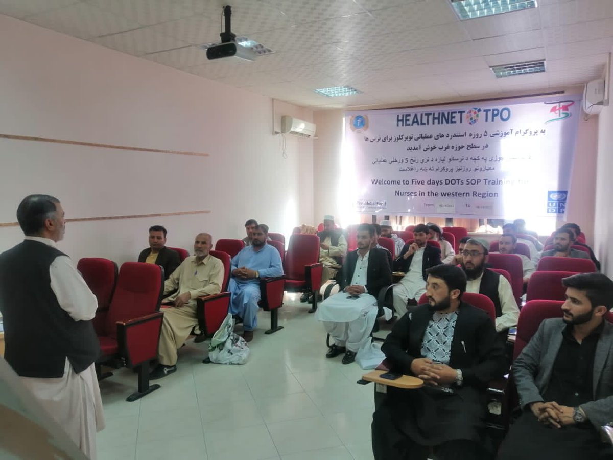 Hntpo_AFG's tweet photo. By providing screening, laboratory services for Tuberculosis (TB) and trainings for Medical Doctors and Nurses, @HealthNet_TPO with @UNDP is overcoming the TB problems of people living in 9 provinces of western and south regions of Afghanistan. 
#health #tuberculosis https://t.co/uONVhPehis