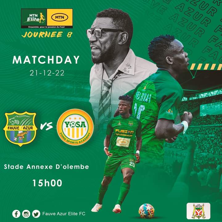 #MTNEliteOne 
 🟢🟡 Après une pause imposée par la Coupe du Monde #Qatar2022,les #Fayaboys revêtent leurs tuniques de guerriers et redescendent dans l'arène. 
Ce Mercredi, rejoignez la #FayaCommunity pour pousser Fauve Azur Elite FC à la victoire finale.
<a href="/FecafootOfficie/">Fecafoot-Officiel</a> 
<a href="/CTFP9/">CTFP</a>