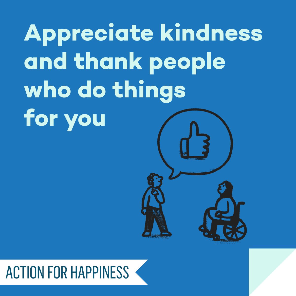 actionhappiness's tweet photo. Do Good December - Day 21: Appreciate kindness and thank people who do things for you https://t.co/1aRuRjefVV #dogooddecember https://t.co/HtqzwII2Uq