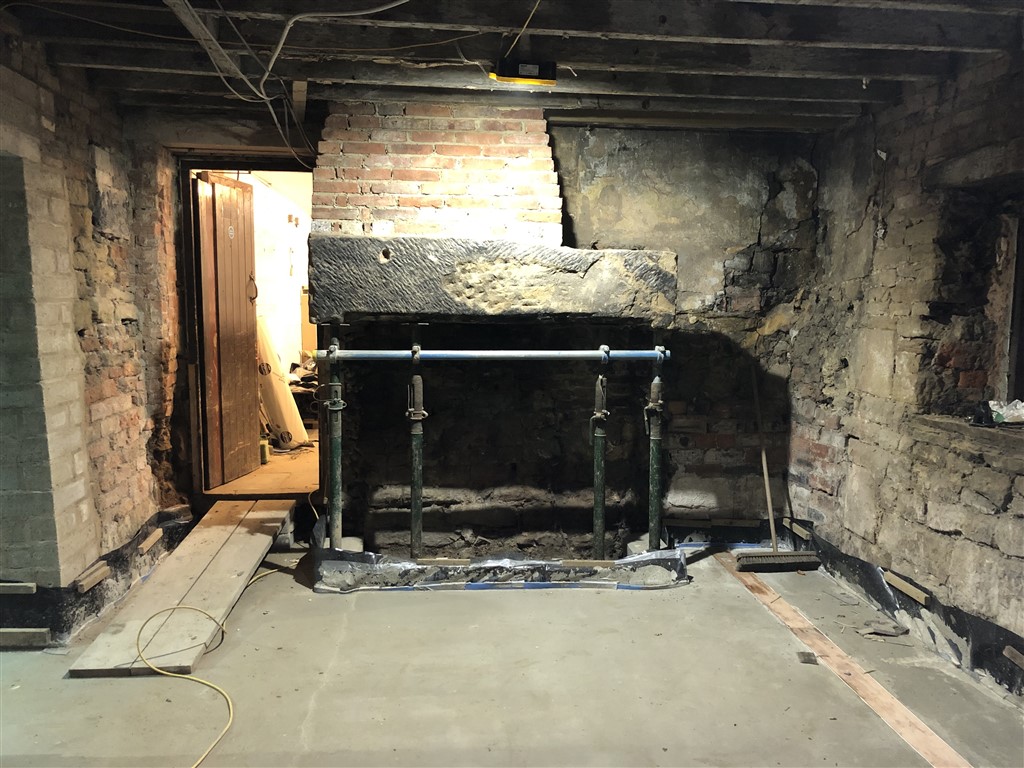 18th Century fireplace undergoing restoration on one of our #listed building #conservation projects

#westyorkshire