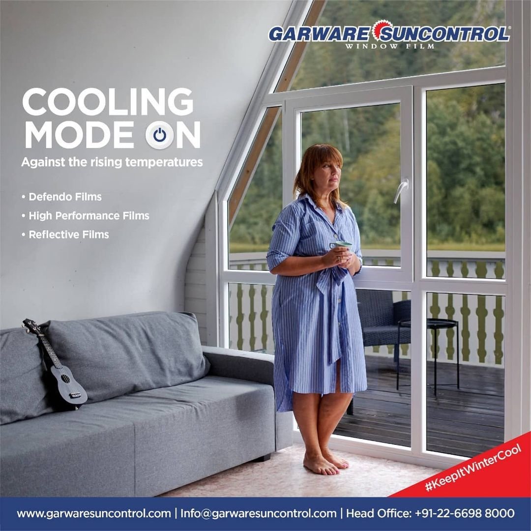 garwaresun's tweet image. Garware Suncontrol window films not only lower temperatures inside your homes and offices to a great extent but also protect you from harmful UV rays.

#garwaresuncontrolwindowfilms #highheatrejectionfilm #defendofilms #highperformancefilms #reflectivefilms #uvprotectionfilms