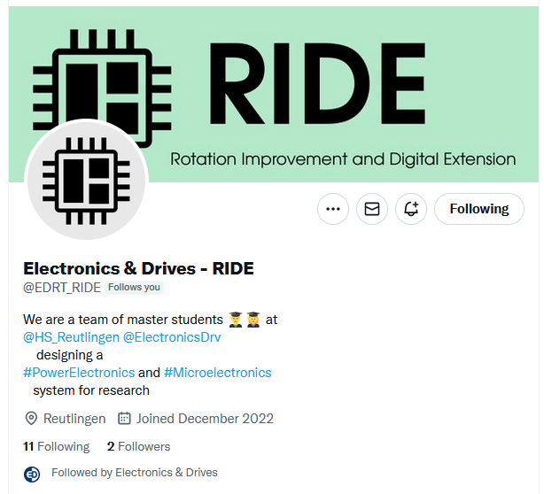 What a journey it was! Thanks a lot to everyone interested in our project. 

While we say goodbye, another team will work on cool improvements of the ASIC such as automatic start position detection and a digital interface.

So head over to <a href="/EDRT_RIDE/">Electronics & Drives - RIDE</a> to stay tuned!