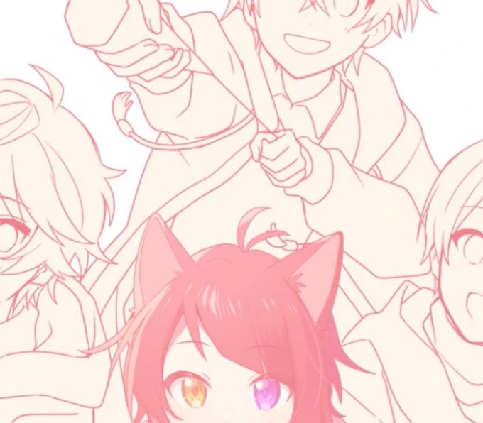 これは…お仕事の合間に途中まで描いていたけど間に合ってない人の絵……… 