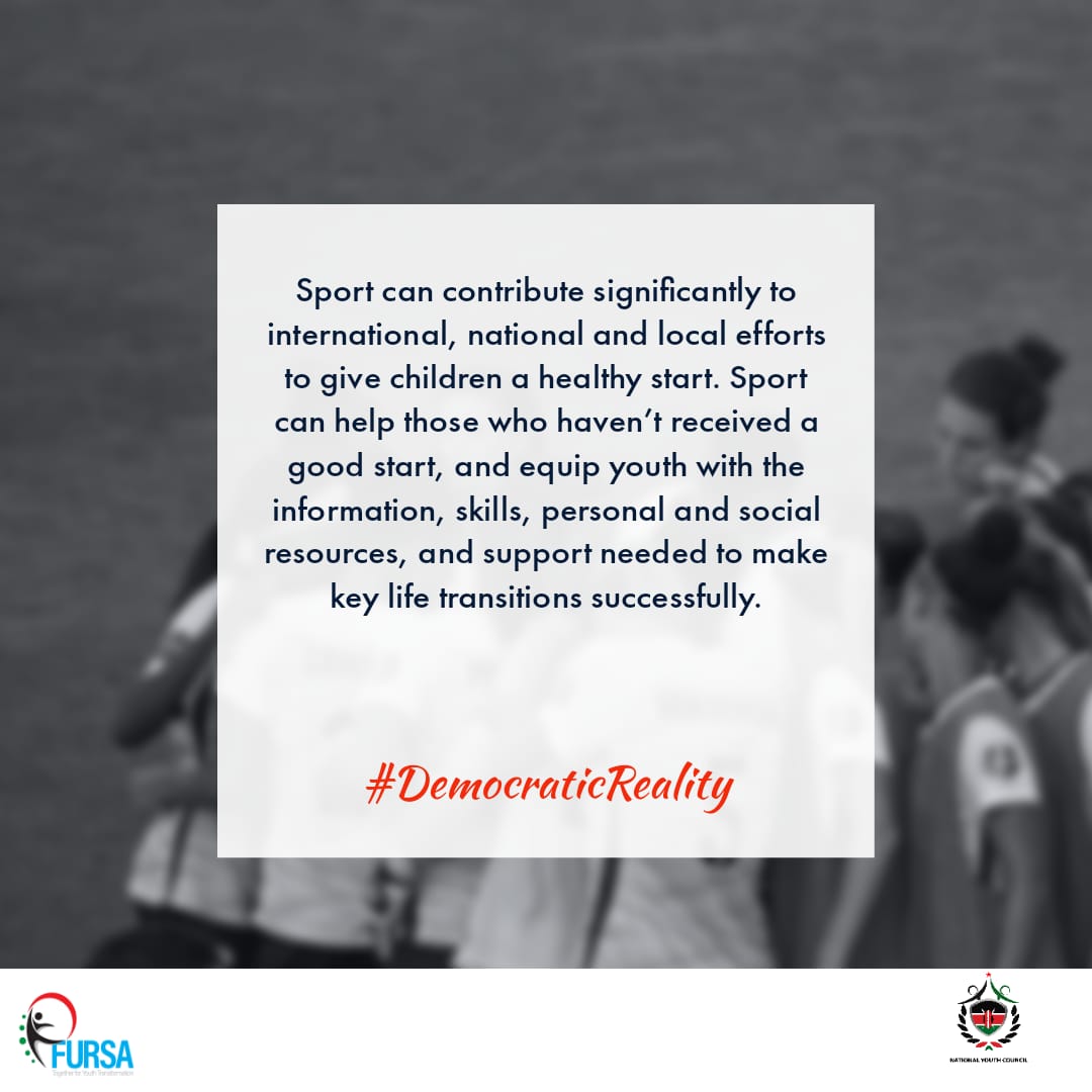 ViridianaWasike's tweet photo. Sports gives #healthy start and helps in key life transitions.
#DemocraticReality
@moscakenya @AbabuNamwamba https://t.co/1McWpx8RFz