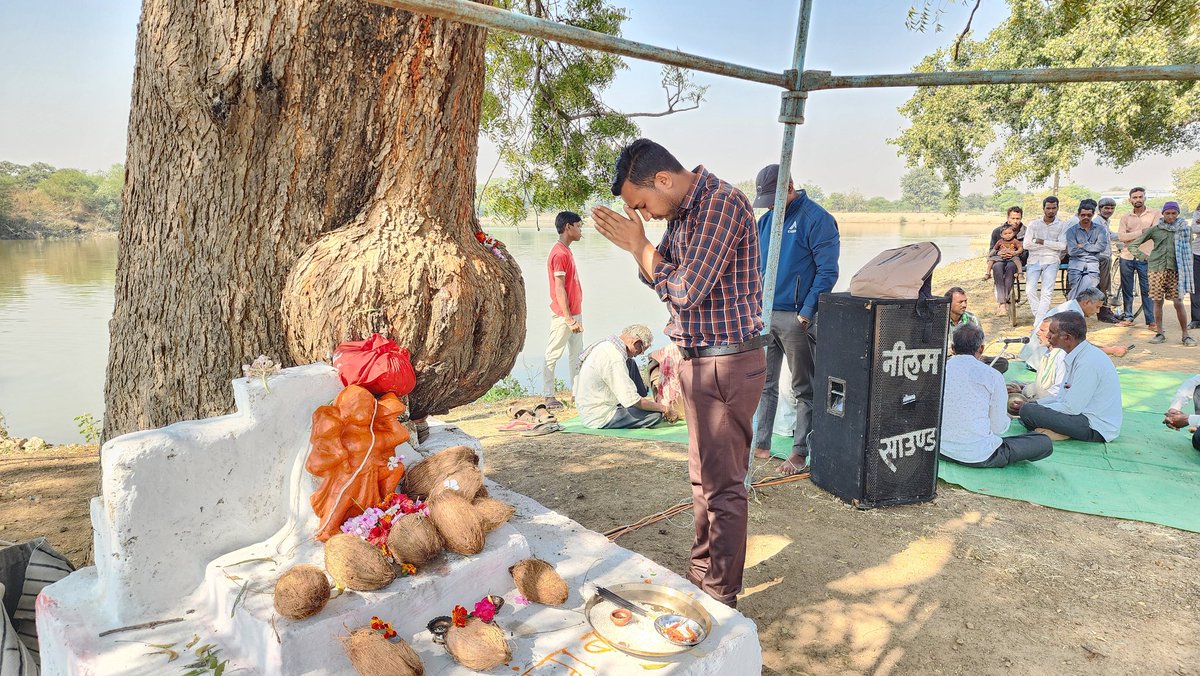 बजरंग बली ने दिखाया अपना चमत्कार, पेड़ में निकला गदा