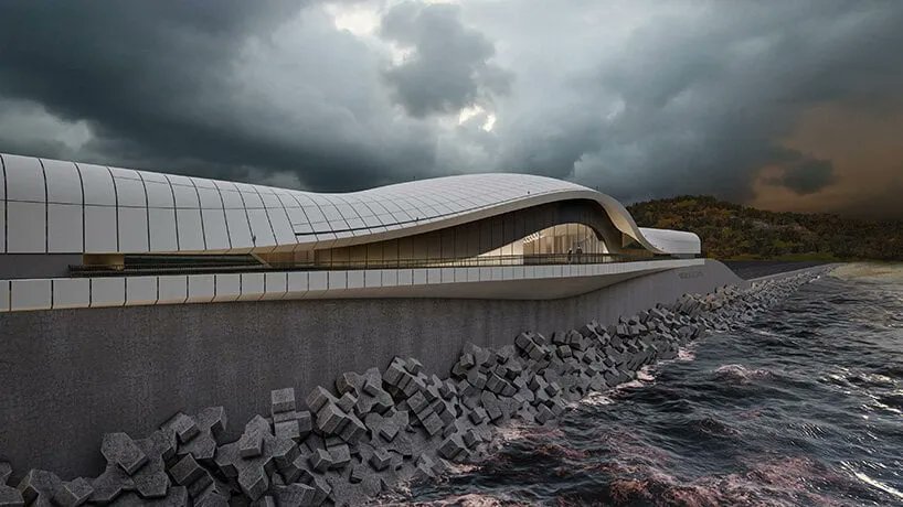 designboom's tweet photo. studio @melikealtinisik to build a fluid riverfront workspace in turkey for petroleum corporation. https://t.co/28OFDcnlub https://t.co/nsFoZPvzVq