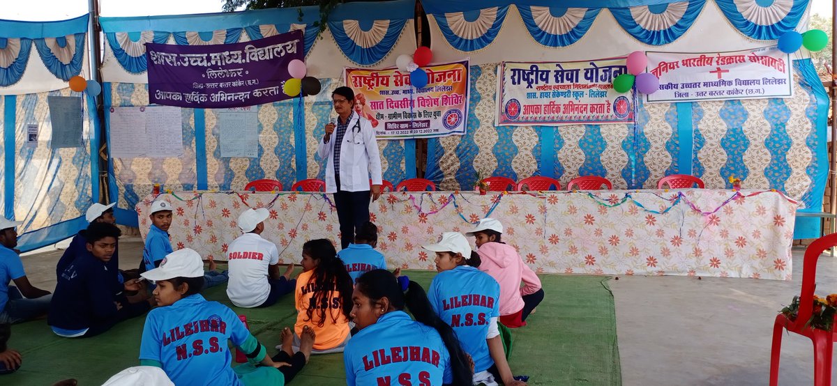 nssGhsslilejhr's tweet photo. Nss unit lilejhar ki activities.7 d camp @NSSRDBhopal @nssrdB @nsssmkubCG @DrDadulal @NssChhattisgarh https://t.co/S7zoirYa4N