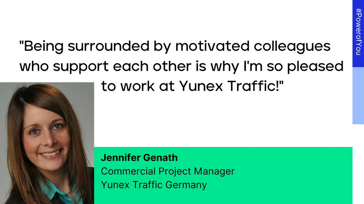 yunextraffic's tweet photo. Jennifer is a Commercial Project Manager and works with our teams to ensure our wide-range of projects are brought to life and making a difference to those who live and travel in Germany! #PowerofYou #TeamYunexTraffic https://t.co/qZ1OG6DXau