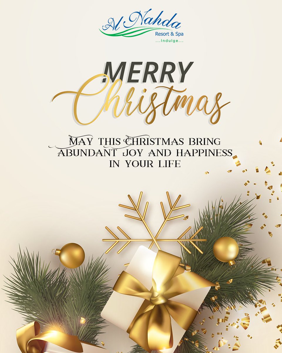 Wishing you a Merry Christmas from Al Nahda Resort and Spa!

#Christmas #MerryChristmas #HappyChristmas #AlNahdaResort #LuxuryResort #Muscat #Oman