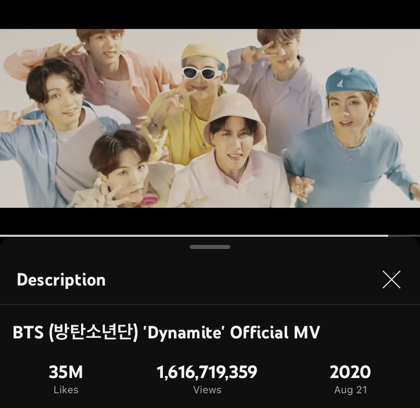 sunflowercharts's tweet photo. .@BTS_twt ‘Dynamite’ กลายเป็นมิวสิกวิดีโอของ #BTS ที่มียอดวิวสูงสุดแซงหน้า ‘Boy With Luv’ แล้วตอนนี้! https://t.co/mvoZ22aAb7