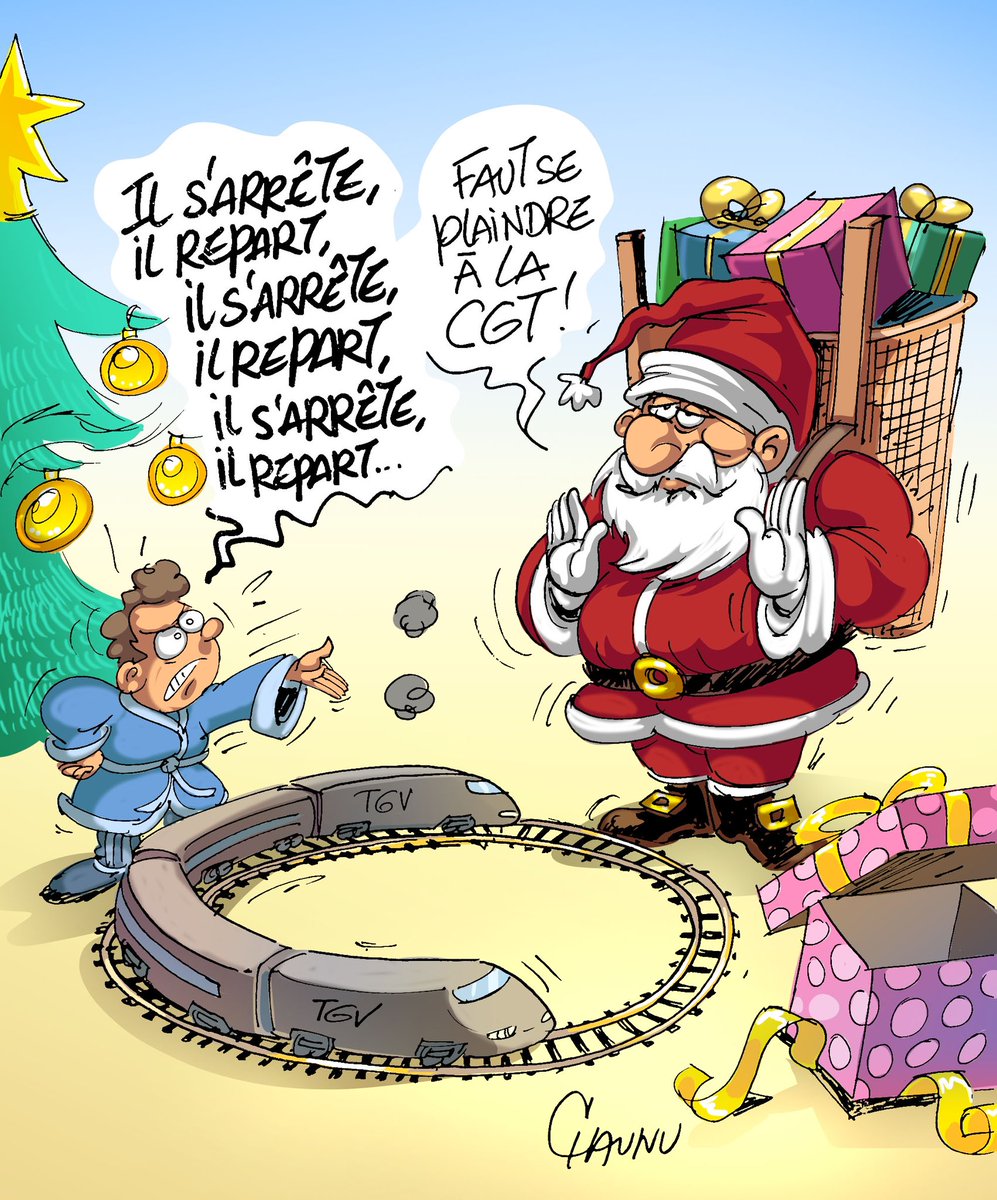 Dessin du jour dans @ouestfrance et @unionardennais #greve @sncf #sncf #actu #dessindepresse