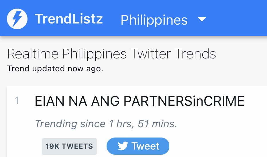 EianDefenderOFC's tweet photo. Trending number one nationwide and number twelve worldwide!

EIAN NA ANG PARTNERSinCRIME
#EianRances | @EianRances
#MMFF2022 #MMFFParadeOfStars https://t.co/CeP8sy66QZ