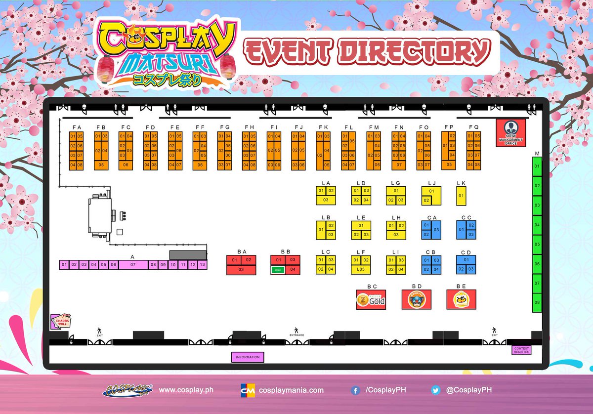 CosplayManiaPH's tweet photo. Behold 🗺Event Map and Directory🗺 for ⛩Cosplay Matsuri 2022⛩!

You can also find our featured exhibitors in the album link below.
https://t.co/16eWbExAwN

#CosplayMatsuri2022 #Cosplay #Cosplayph https://t.co/IROzxKXPDv