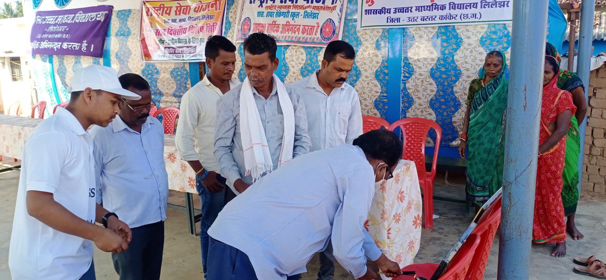 nssGhsslilejhr's tweet photo. Nss camp Lilejhar me udghatan ki taaveere.17 12 22 @_NSSIndia @NssChhattisgarh @nssrdB @NSSRDBhopal @nsssmkubCG @DrDadulal https://t.co/P3zn7tA5NQ