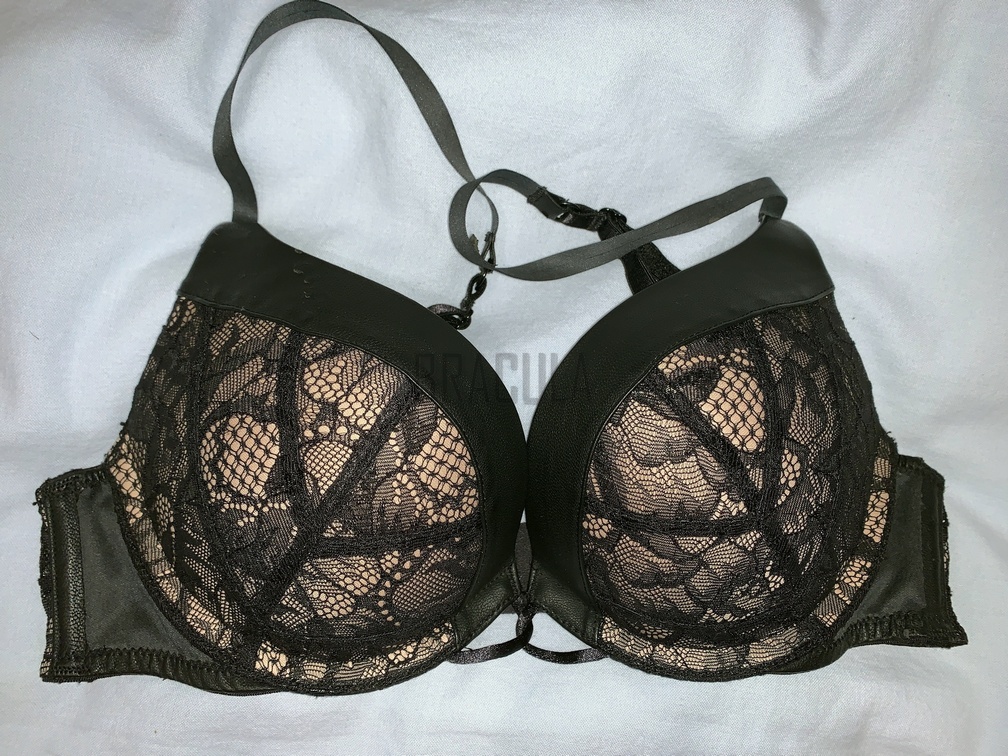 Bracula on X: Victoria's Secret Bombshell bra in size 32A. A lovely  combination of lace and leatherette  / X