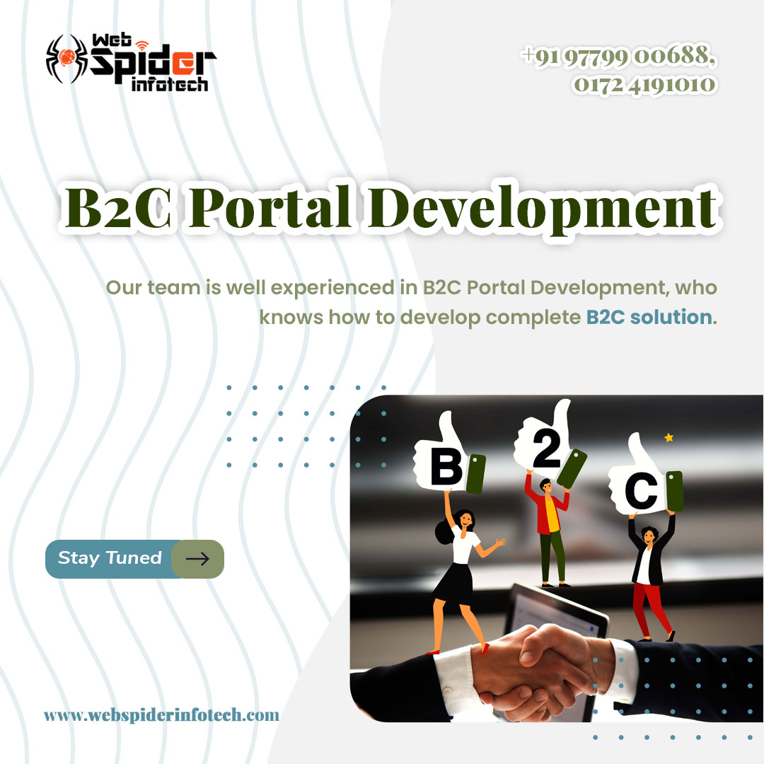 webspiderinfo's tweet image. We’re a B2C Portal Development and Software development company that will help you build your business and be more successful online. 

Know more at webspiderinfotech.com
#b2cportal #b2cdevelopment #webapplication #businesstoconsumer #b2cservices #b2csolutions #b2cwebsitedesign