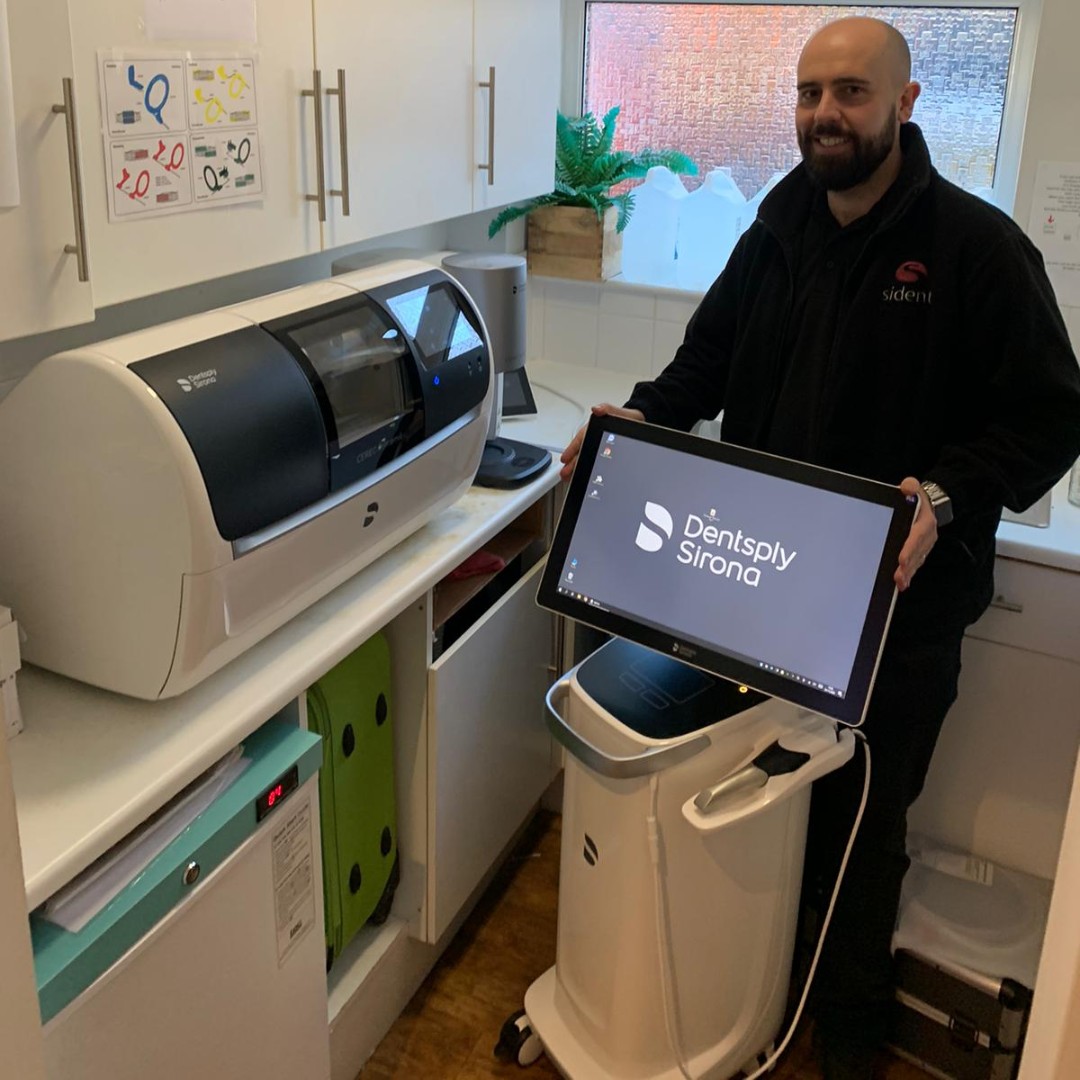 SidentDentalSys's tweet photo. Successful full system install of #CEREC #Primescan, #Primemill &amp; #Speedfire for our customer, excited to start their digital journey and single-visit restorations! 

#digitaldentistry #cadcam #cerec #primescan #primemill #speedfire #happycustomer #dentalequipment https://t.co/DH9qADnjVl