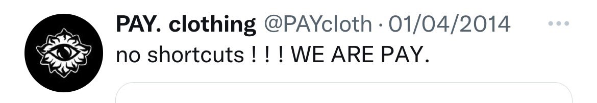 2014 - 2022 PAY. clothing