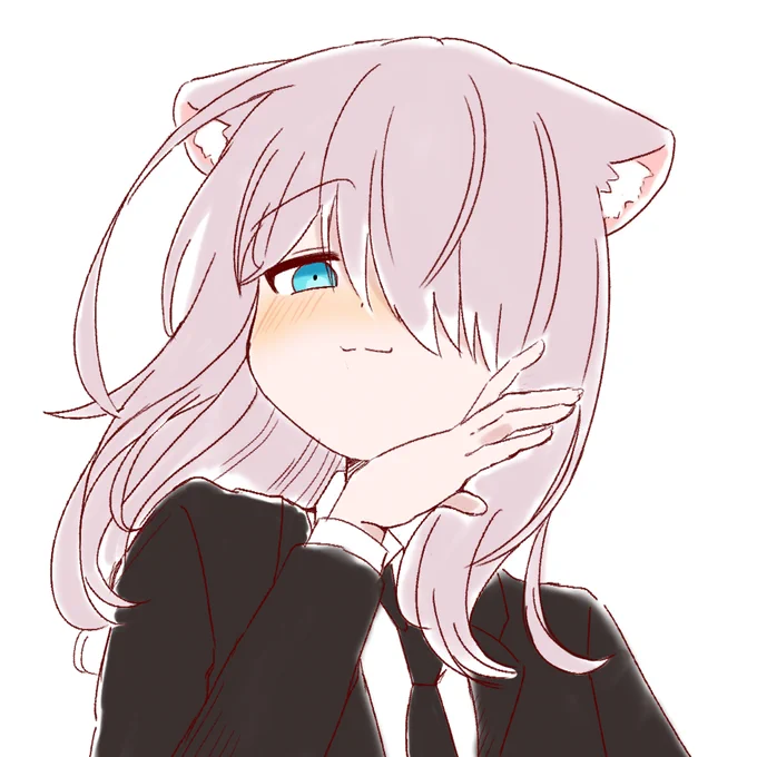  絶対こんな顔しないだろって思いながら描きました 