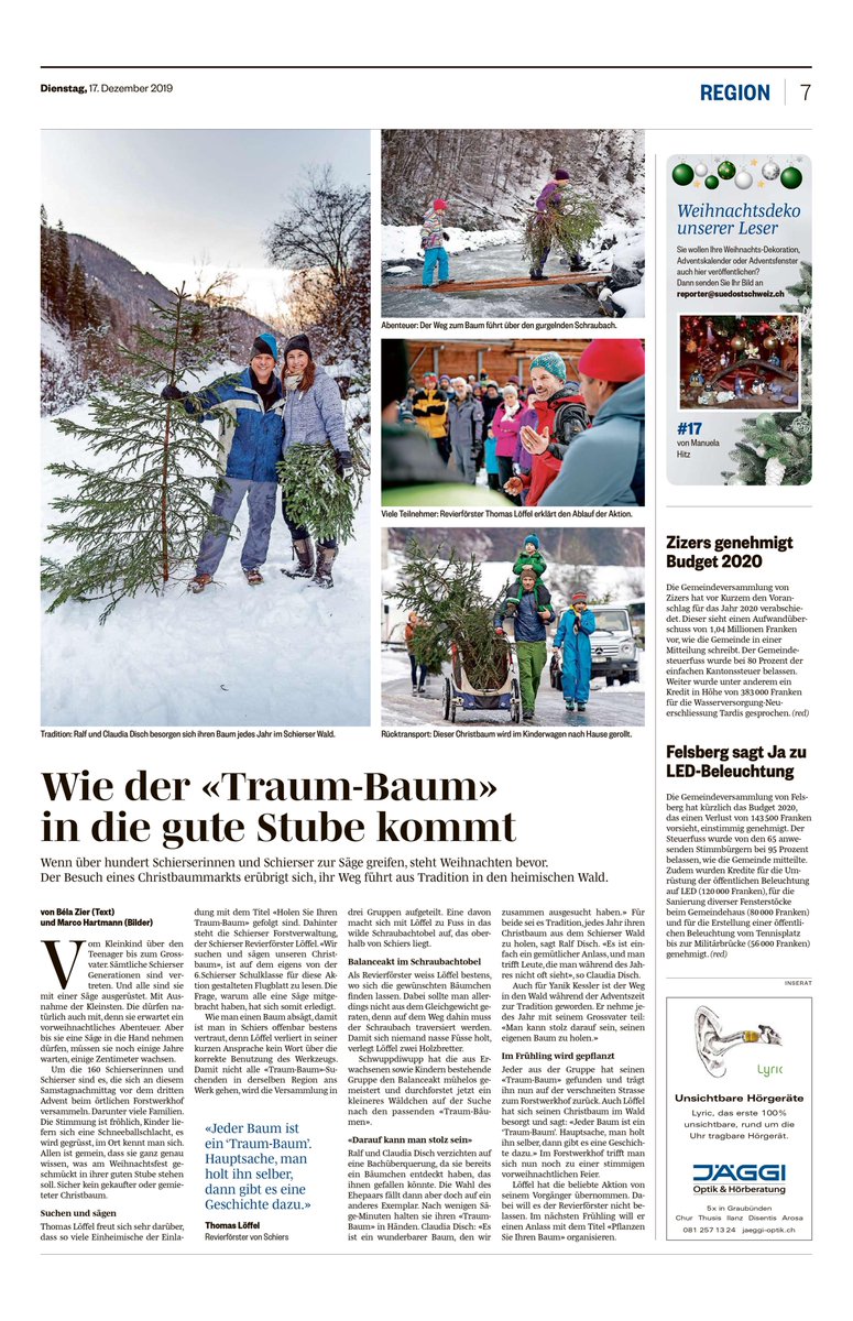 BelaZier's tweet photo. Ein Rückblick auf eine bäumige Weihnachtsgeschichte mit Bildern des fabulösen @derhartmann #Weihnachten #Weihnachtsbaum #Schiers https://t.co/UyDV4NKwvH