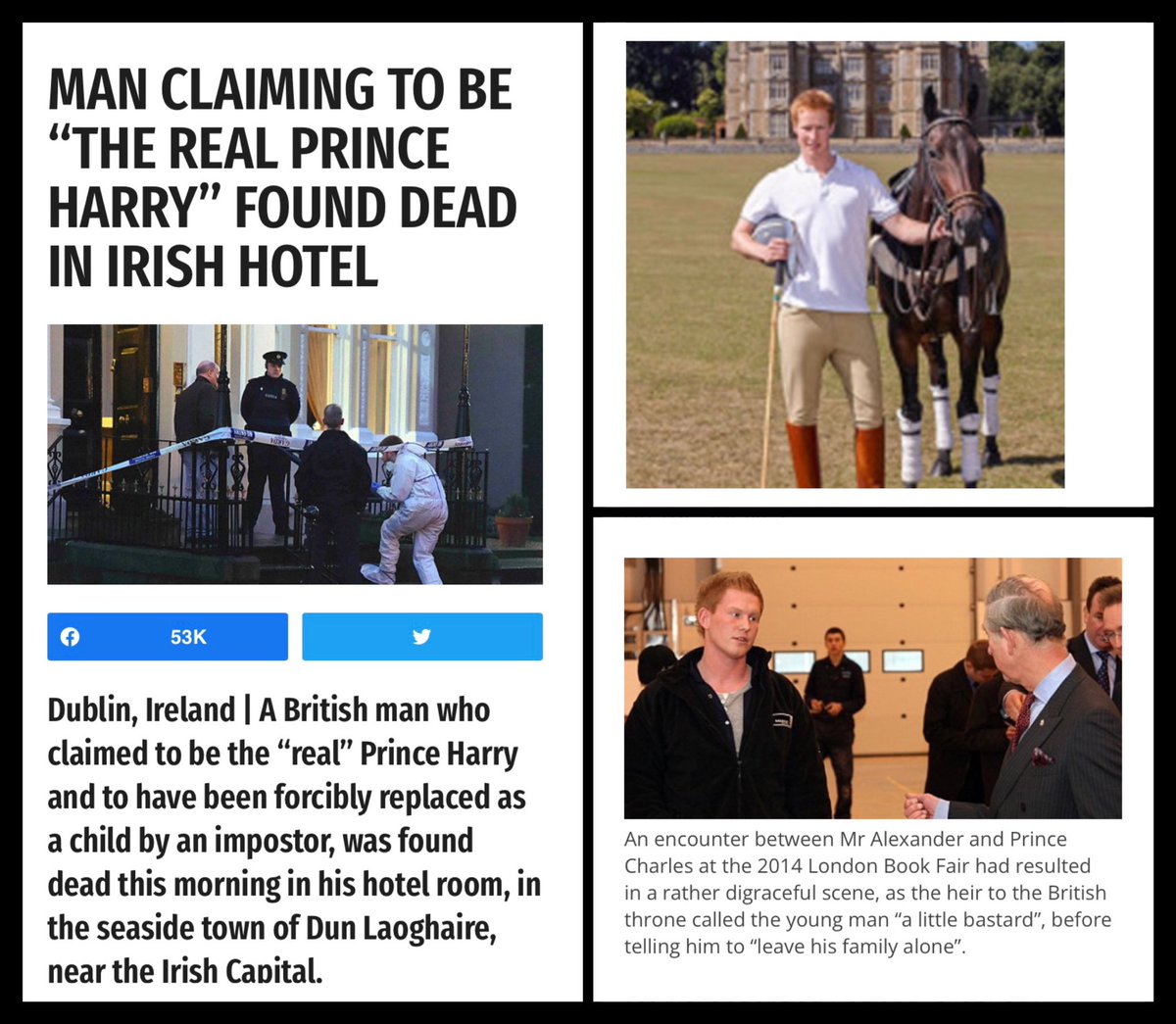 enemy2me's tweet photo. Does anyone remember this story about the Prince Harry swap 🧐 probs just more nonsense to add to the confusion 🤔 https://t.co/SZFUhfl0p4