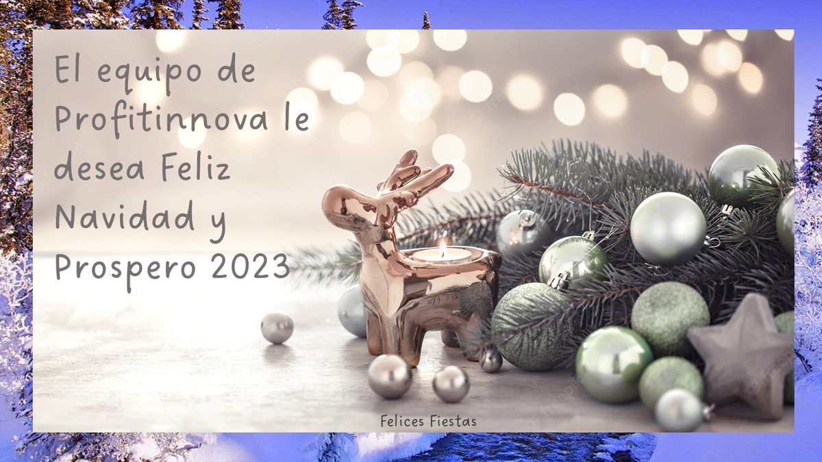 Profit_Innova's tweet image. El equipo de Profitinnova les desea Feliz Navidad #FelizNavidad @Profit_Innova