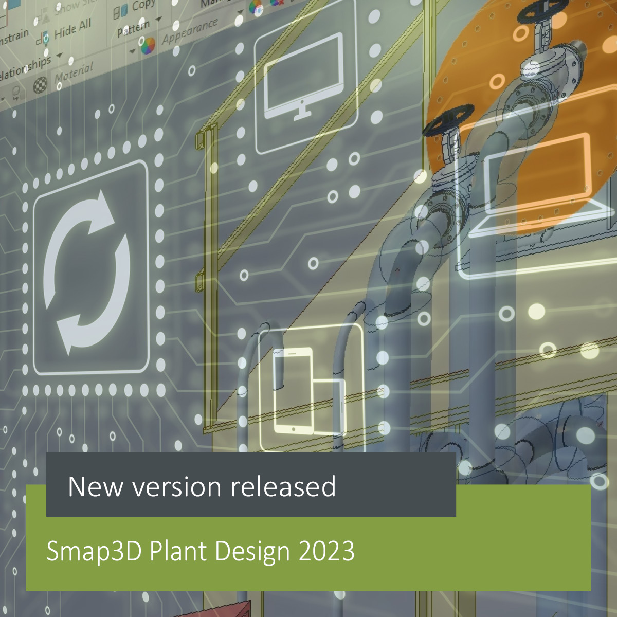 CAD_PlantDesign's tweet image. #Smap3D Plant Design 2023 is released. Numerous extensions, new modules and functions are being introduced, once again expanding the possibilities for thousands of users of our software solution. Details can be found in our news: ow.ly/6k1y50M88Ae

#CAD #PlantDesign