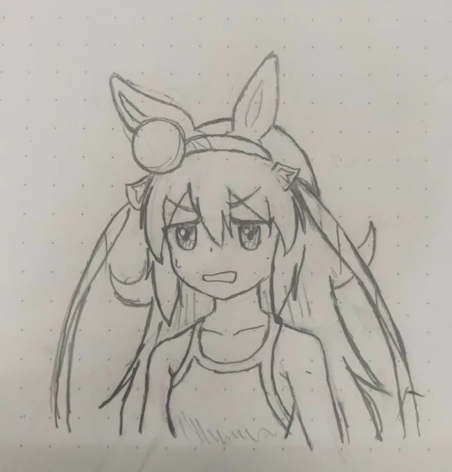 マジ聞くだけだから落書きばっかしてる 
