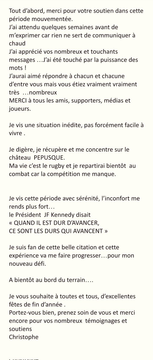 Christophe Urios tweet media
