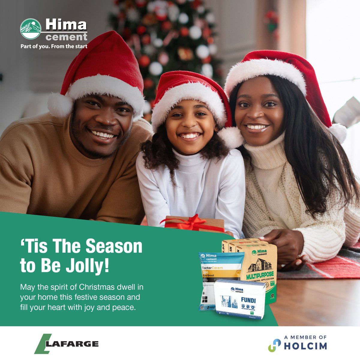 HimaCement's tweet photo. May the spirit of Christmas dwell in your home this festive season and feel your heart with joy and peace.
#PartOfYouFromTheStart
#HimaCement #BuildingBetterCities https://t.co/gzRhPkVnhX