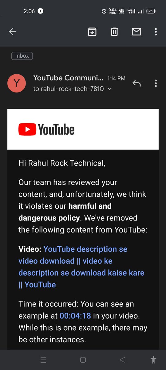 RahulRockTechn1's tweet photo. @TeamYouTube this video 1 year ago Community Guidelines Strike Remove But Again This Video YouTube Team Community Guidelines Strike Please Check My Video And Remove Strike 
https://t.co/VVLfTfAMP1 https://t.co/vBAJBPotId