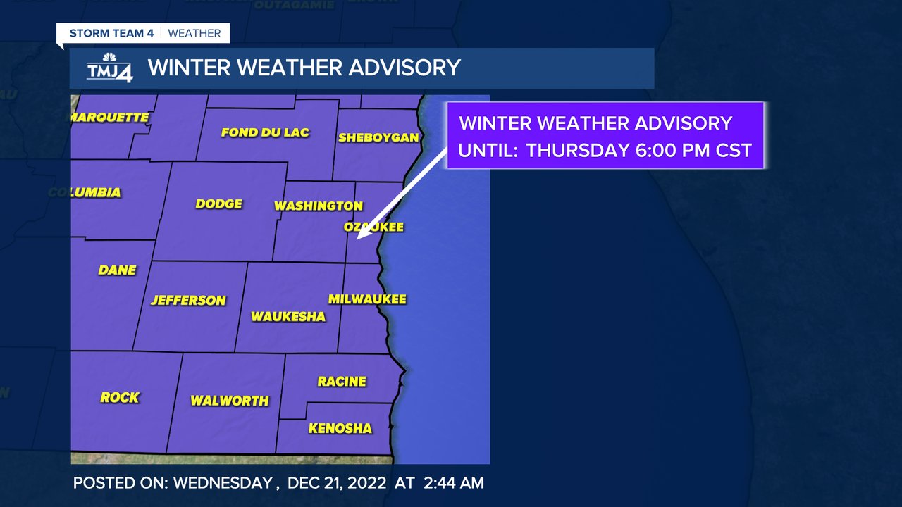 Tmj4 news on twitter a winterweatheradvisory has been issued for the