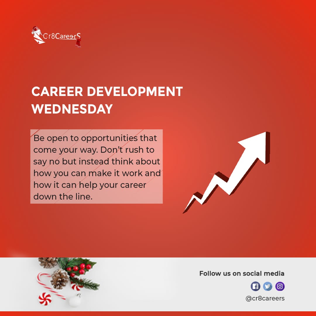 cr8careers's tweet photo. Always seize opportunity when it comes your way. Get everything out of it that you want. #CareerDevelopmentWednesday || #Cr8Careers

#opportunities #opportunistic #takechances #takechance #takeachance #seizeopportunities #consultingagency #consultingfirm #independentconsulting https://t.co/rZUfDZemQt