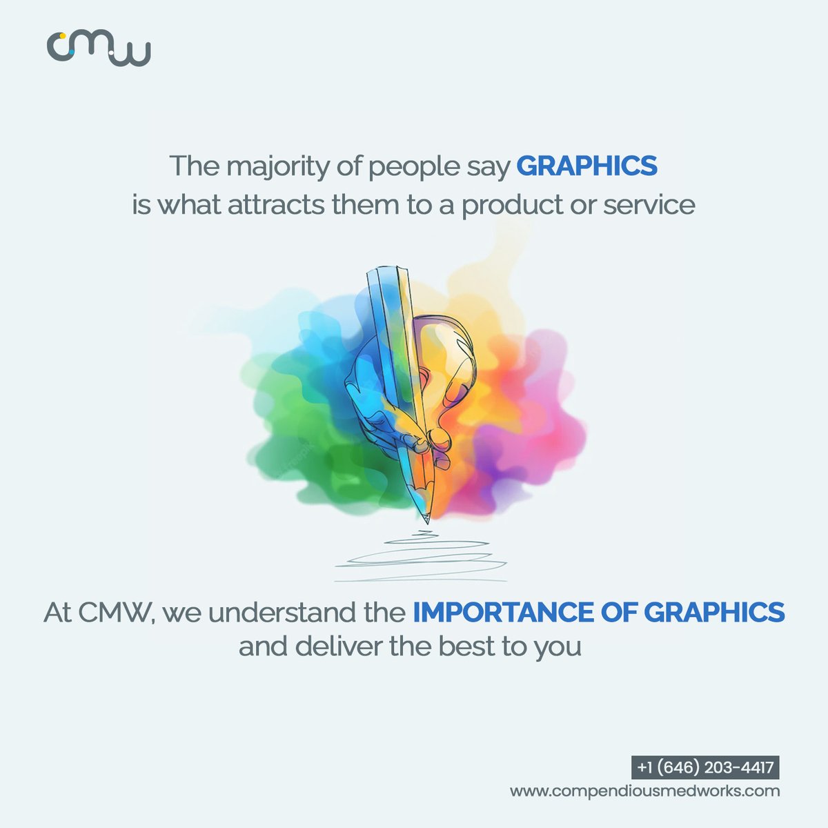 CompendiousMedW's tweet photo. CMW's expert graphics and motion graphics team has all the skill sets to deliver the best quality graphics to boost your business. Connect with us today to boost your business in the most creative way.
#cmwadvertising #digitalmarketing
https://t.co/yPYOGdZEKJ https://t.co/o71w4AI0me