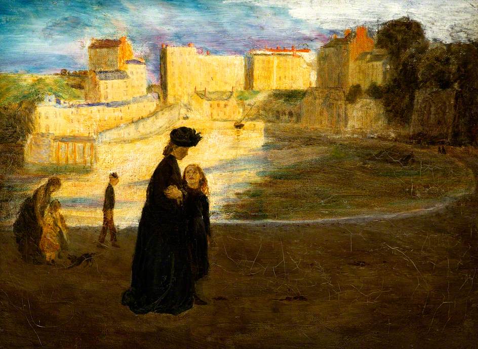 Discover #Pembrokeshire through the eyes of artists: artuk.org/discover/curat…

'Landscape at Tenby with Figures' by Gwen John (1876–1939) 📸 <a href="/TenbyMuseum/">Tenby Museum and Art 💙</a>