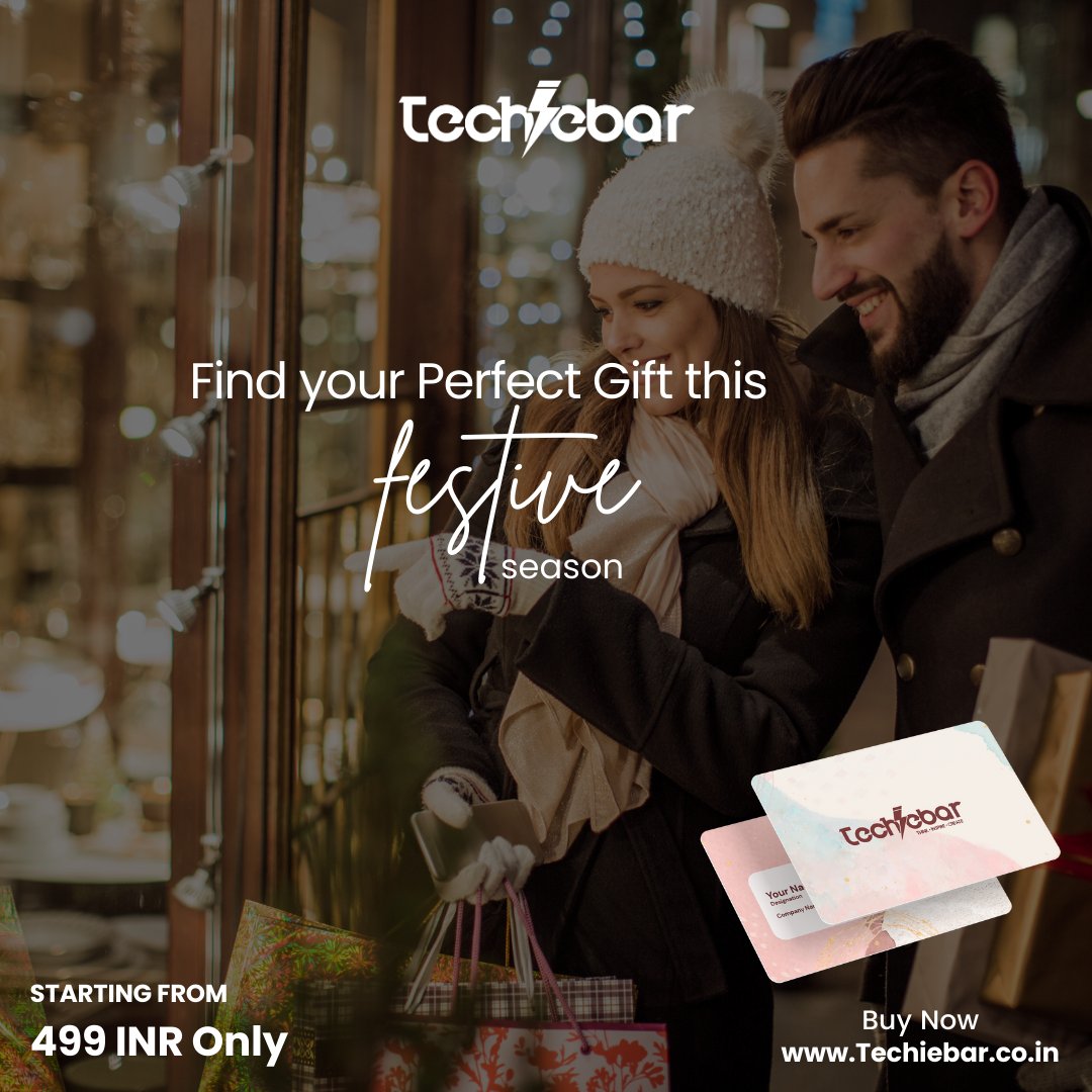 This festive season, find the perfect gift for your loved ones.🎁 Choose from a variety of trendy and cool designs. 

Shop now at Techiebar.co.in

#taptoshare #smartbusinesscard #qrcode #networkingtool #nfccards #nfctechnology #businesscard #smartnetworking #smartcards