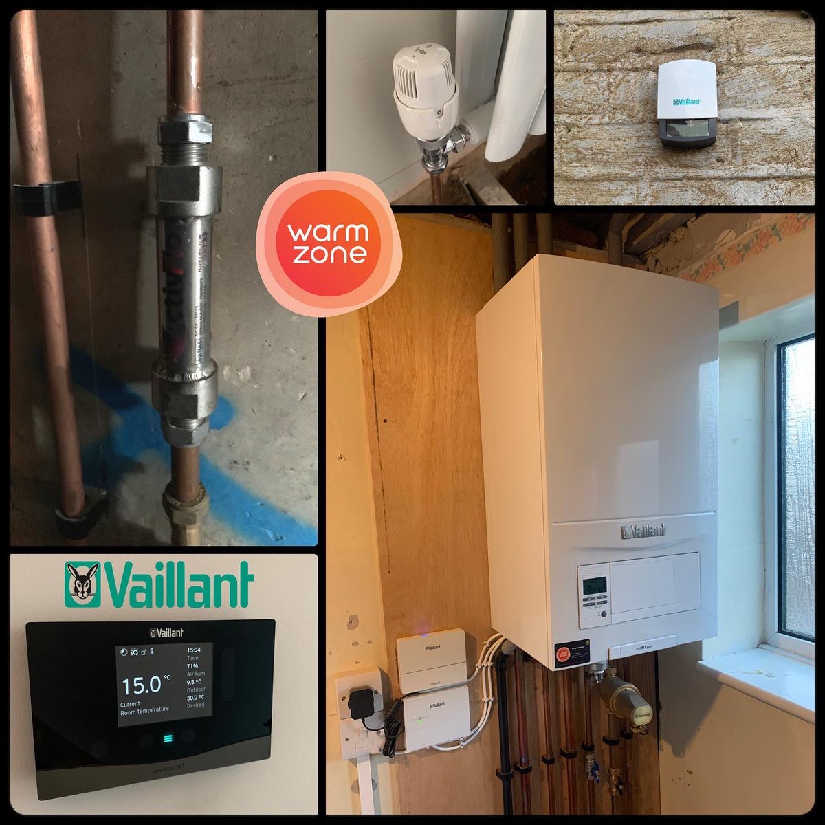 #week51 our last boiler of 2022 &amp; it just had to be a <a href="/vaillantuk/">Vaillant UK</a> complete with Senso Comfort #weathercomp #heating control. All new controls &amp; fixtures including <a href="/Intatec/">Intatec</a> Activflo Scale and TRV’s. Shock Arrestor by <a href="/Altecnic/">Altecnic</a> #merrychristmas 🎄🎅🏻
