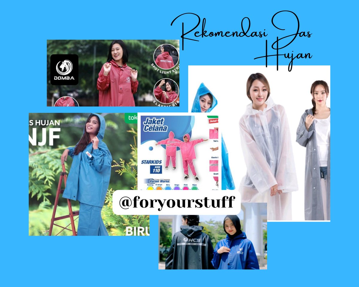 foryourstuff's tweet photo. Mau jalan-jalan, healing atau liburan tapi masih takut kehujanan? Eits, jangan khawatir minstuff punya 10 Rekomendasi Jas Hujan yang bikin kamu tetap keren dan terlindungi saat musim hujan! 

[A THREAD]

#JasHujan #MusimHujan #Healing #ShopeeID #Tokopedia https://t.co/1WeBKDjsPj