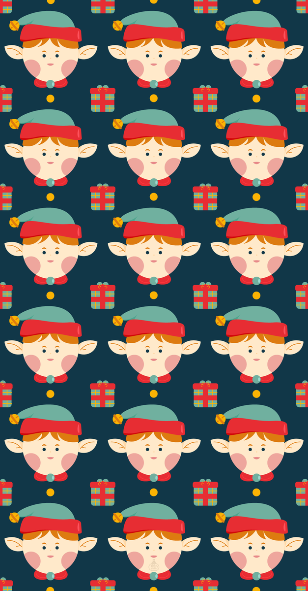 mafe_nile's tweet photo. Les traigo al acompañante de Santa, un duendecito navideño ☺️🎁
#duende #Navidad #Christmas #Wallpaper #pattern #cute https://t.co/0QQ6nDngWn